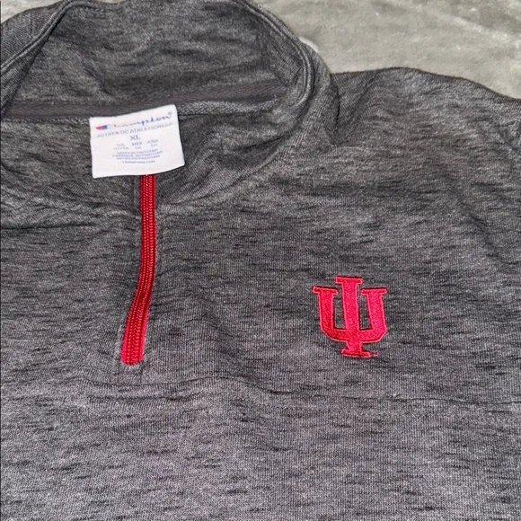 EUC Champion X-Large Dark Gray Sweatshirt with Indiana University Logo - Picture 3 of 4